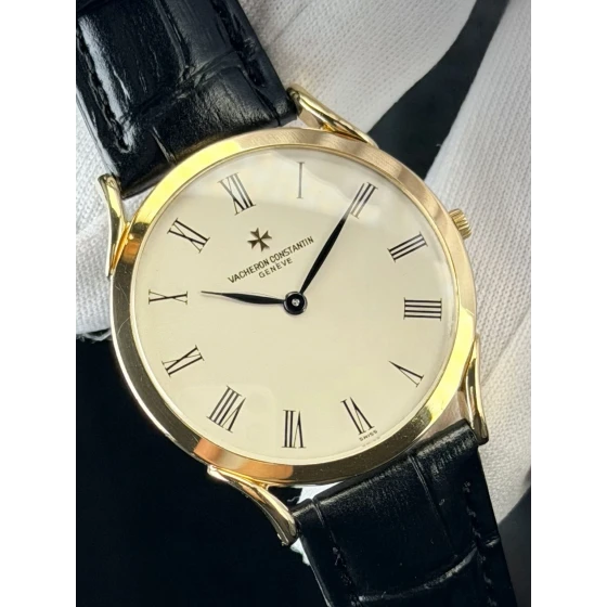 Vacheron Constantin Mens Vintage Watch 18ct Gold Ultra Thin Patrimony 32mm 4961